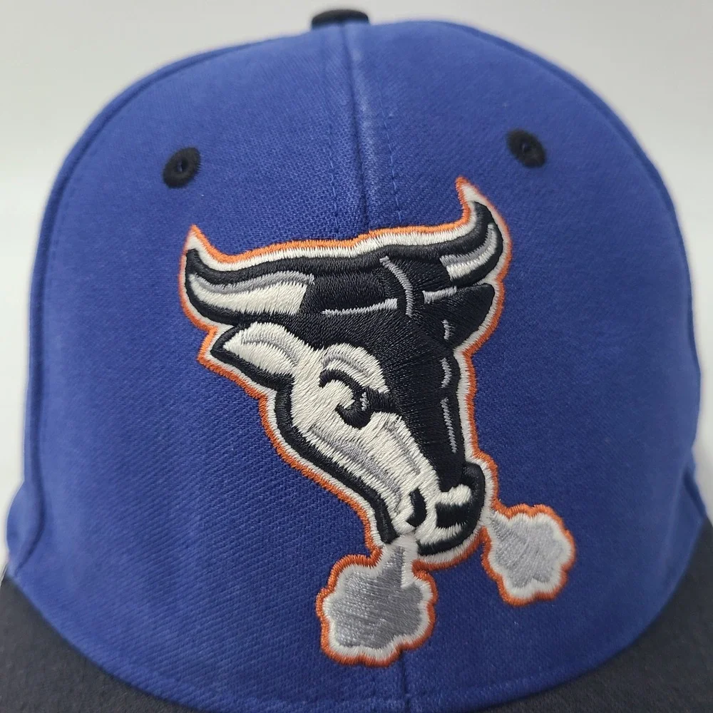 Vintage Durham Bulls Hat Fitted (Seems M-L) Twins Enterprise Blue Black MiLB Men
